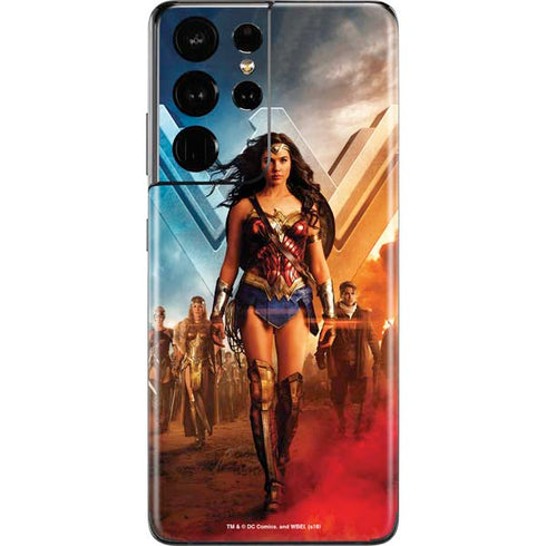 DC Comics Wonder Woman Main characters Poster Galaxy S21 Ultra 5G Skin
